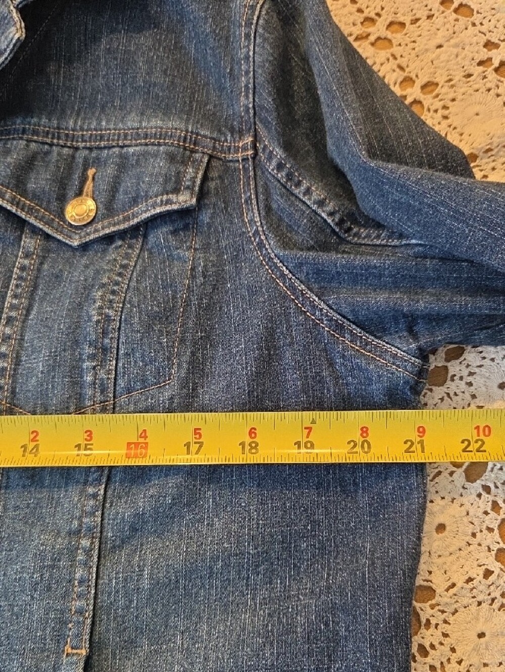 CJ Banks Women's Dark Blue Denim Jacket Size X - Picture 7 of 12